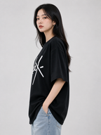 Women Black T-shirt