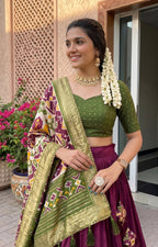 Royal Tussar Silk Lehenga For Festive & Wedding Looks