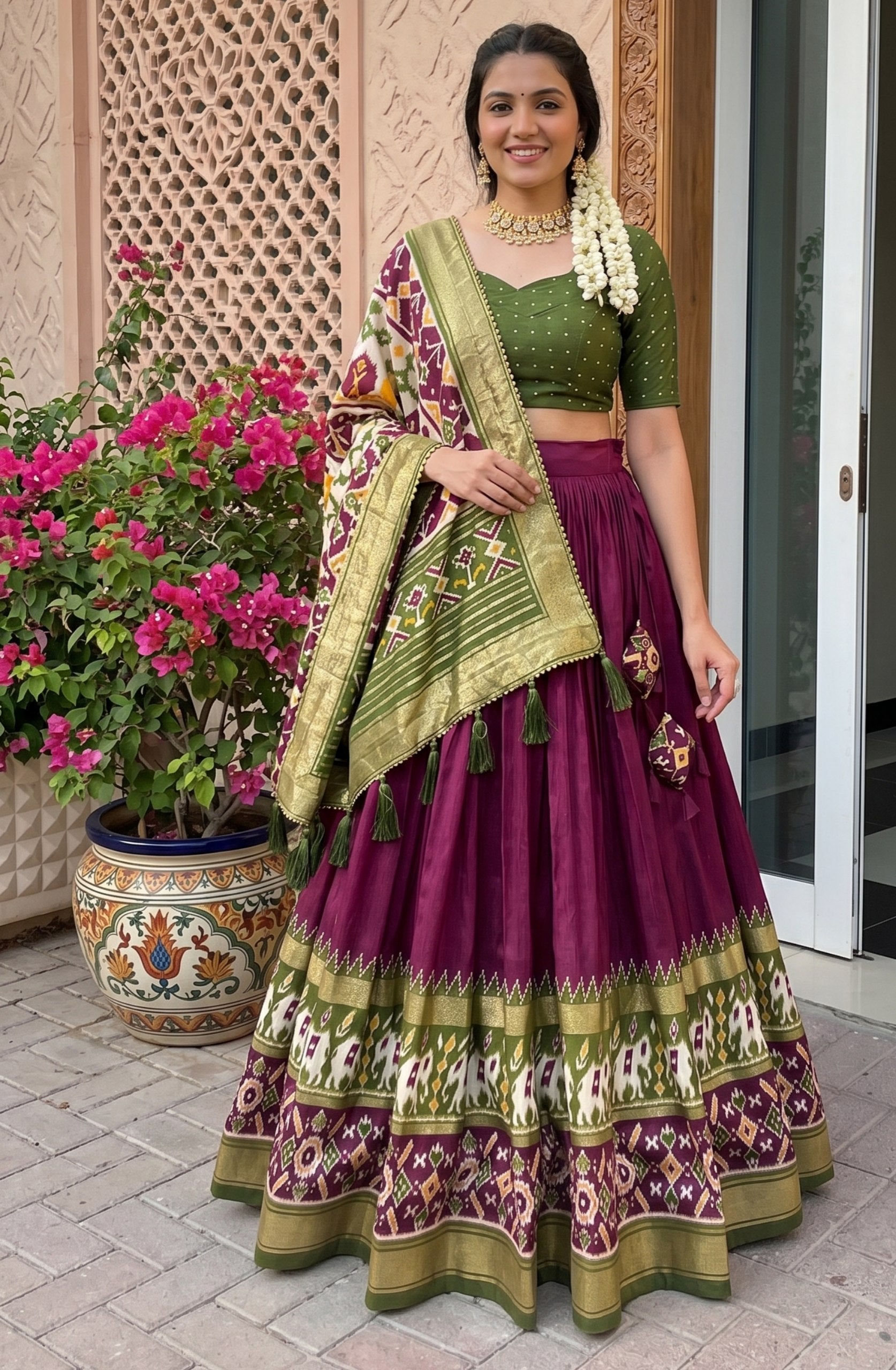 Royal Tussar Silk Lehenga For Festive & Wedding Looks