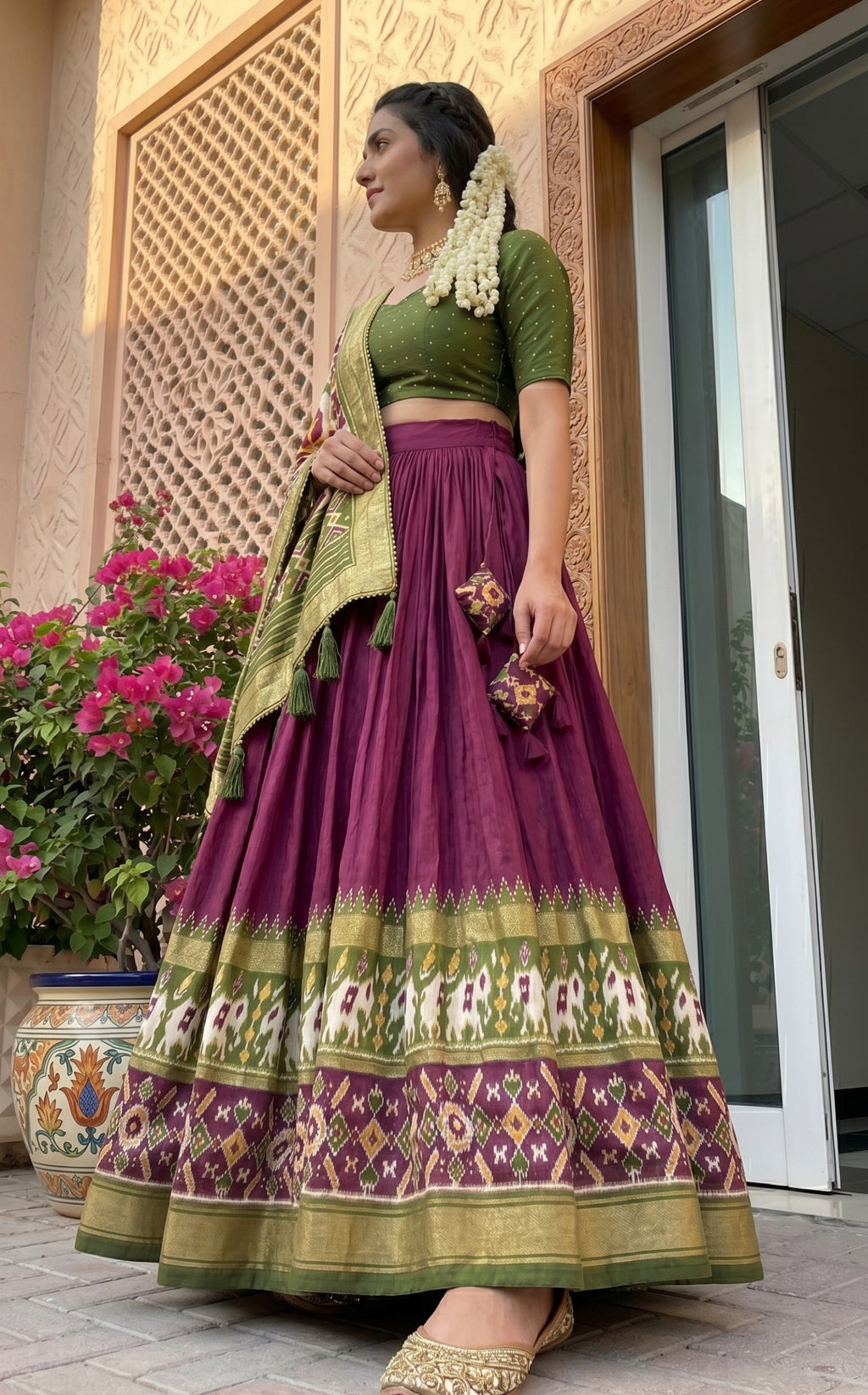 Royal Tussar Silk Lehenga For Festive & Wedding Looks
