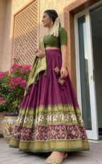 Royal Tussar Silk Lehenga For Festive & Wedding Looks