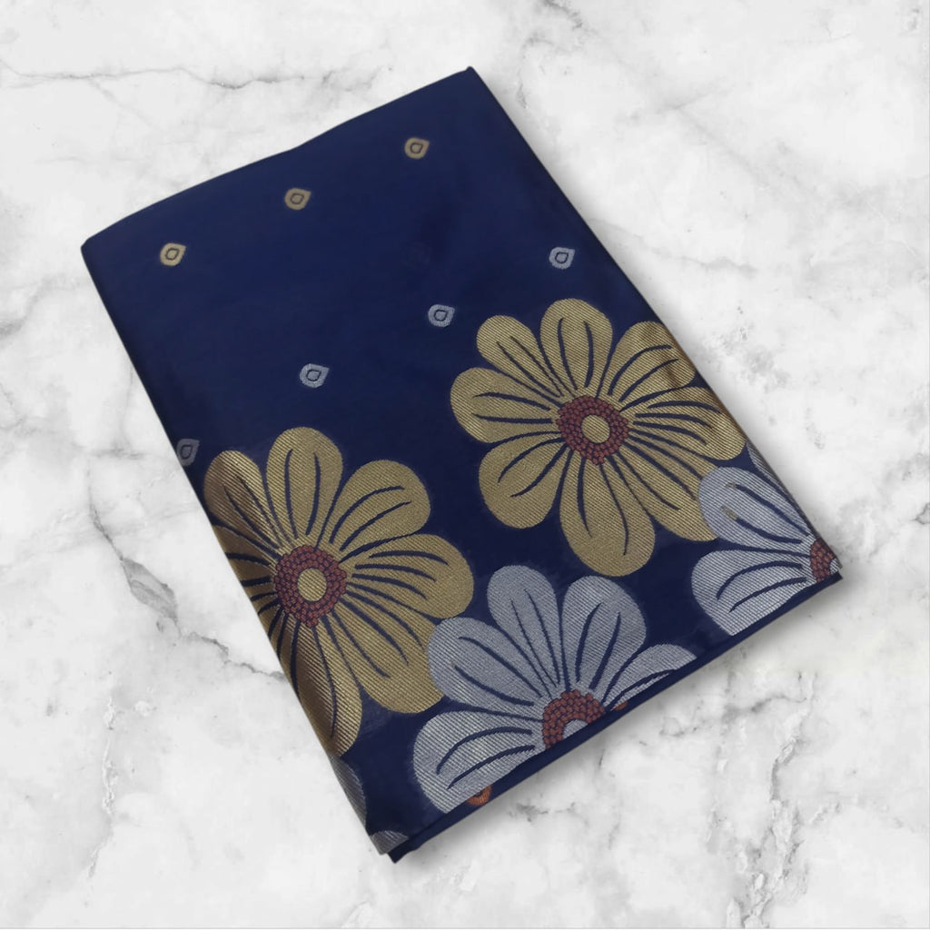 Monteliv Banarasi Soft Lichi Silk Saree