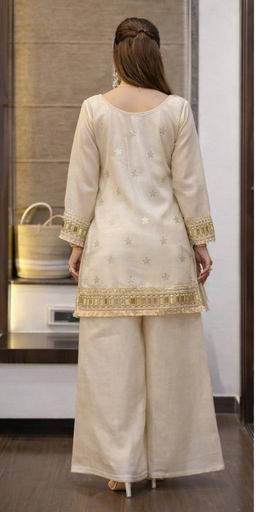 Royal Festive Look with Elegant Handwork & Designer Finish