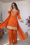 Royal Festive Look with Elegant Handwork & Designer Finish