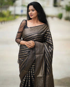 Monteliv Banarasi Lichi Silk Saree