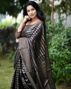 Monteliv Banarasi Lichi Silk Saree