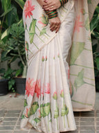 Monteliv Linen Tissue Silk Saree