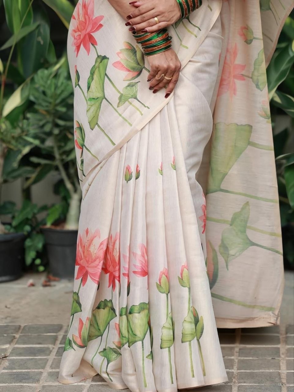 Monteliv Linen Tissue Silk Saree