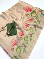 Monteliv Linen Tissue Silk Saree