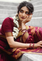 Monteliv Banarasi Soft Lichi Silk Saree