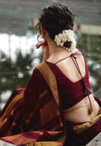 Monteliv Banarasi Soft Lichi Silk Saree