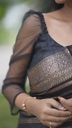 Monteliv Banarasi Lichi Silk Saree